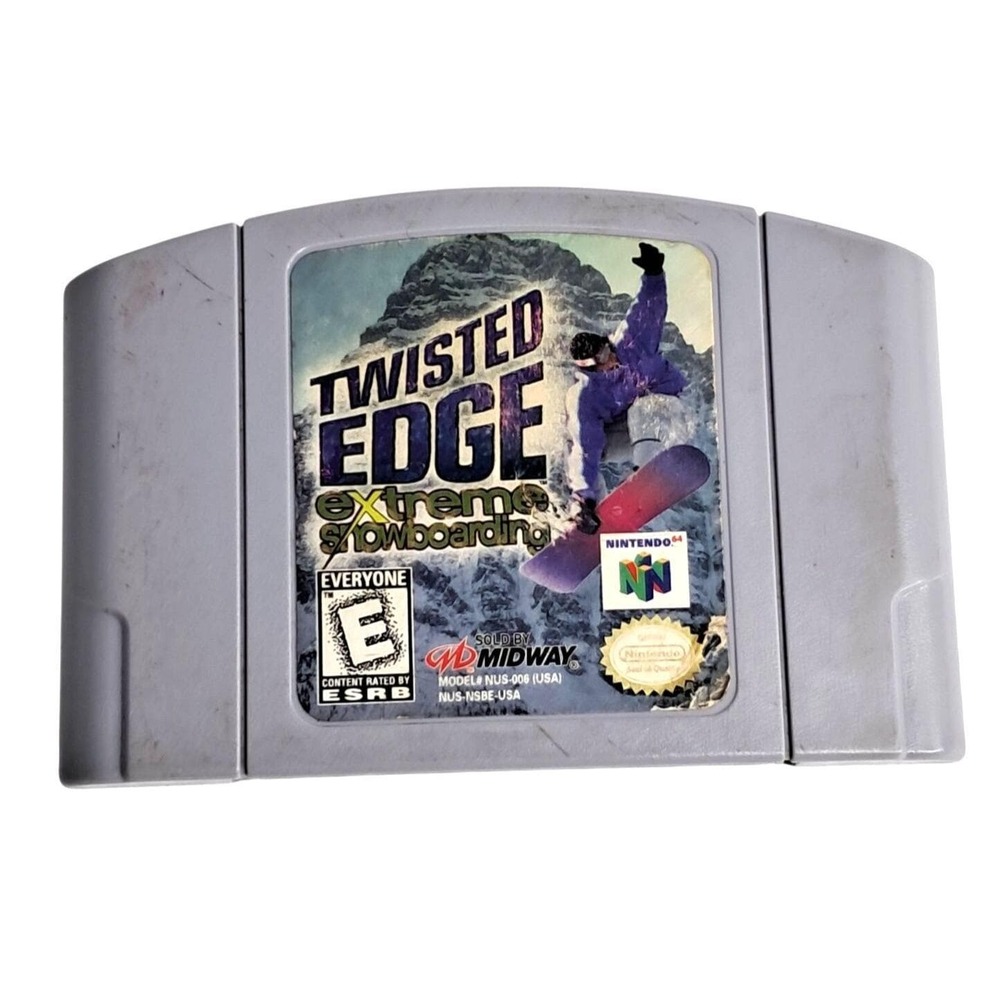 N64 Game Twisted Edge Extreme Snowboarding (Nintendo 64, 1998) Authentic Cart On